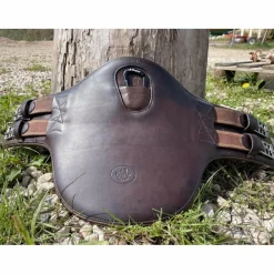 Sangle bavette Prestige – cuir – élastiques des deux côtés – taille 70 cm – excellent état