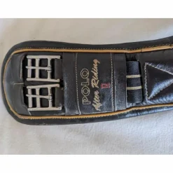 Sangle courte en cuir noir 60 cm HV POLO