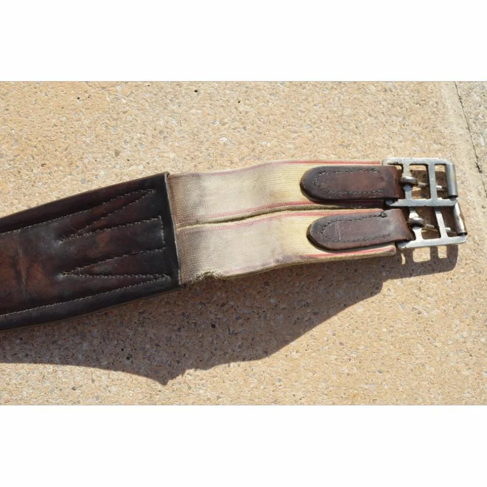 Sangle en cuir avec élastiques 128 cm