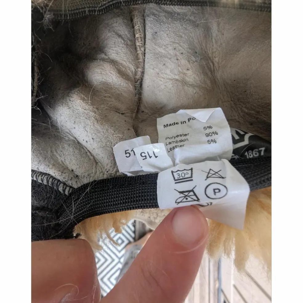 Sangle longue Mattes mouton véritable 115