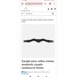 Sangle noir neuve 130