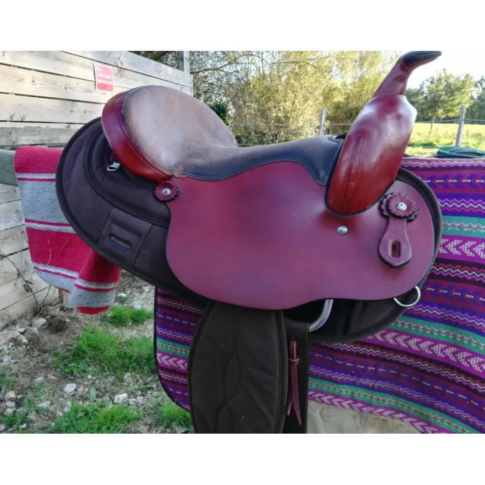 Selle Big Horn synthétique et cuir FQ