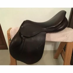 Selle cheval Obstacle CSO Stubben modèle Edelweiss 17,5 Marron foncé