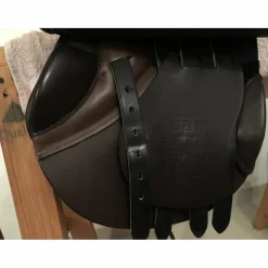Selle cheval Obstacle CSO Stubben modèle Edelweiss 17,5 Marron foncé