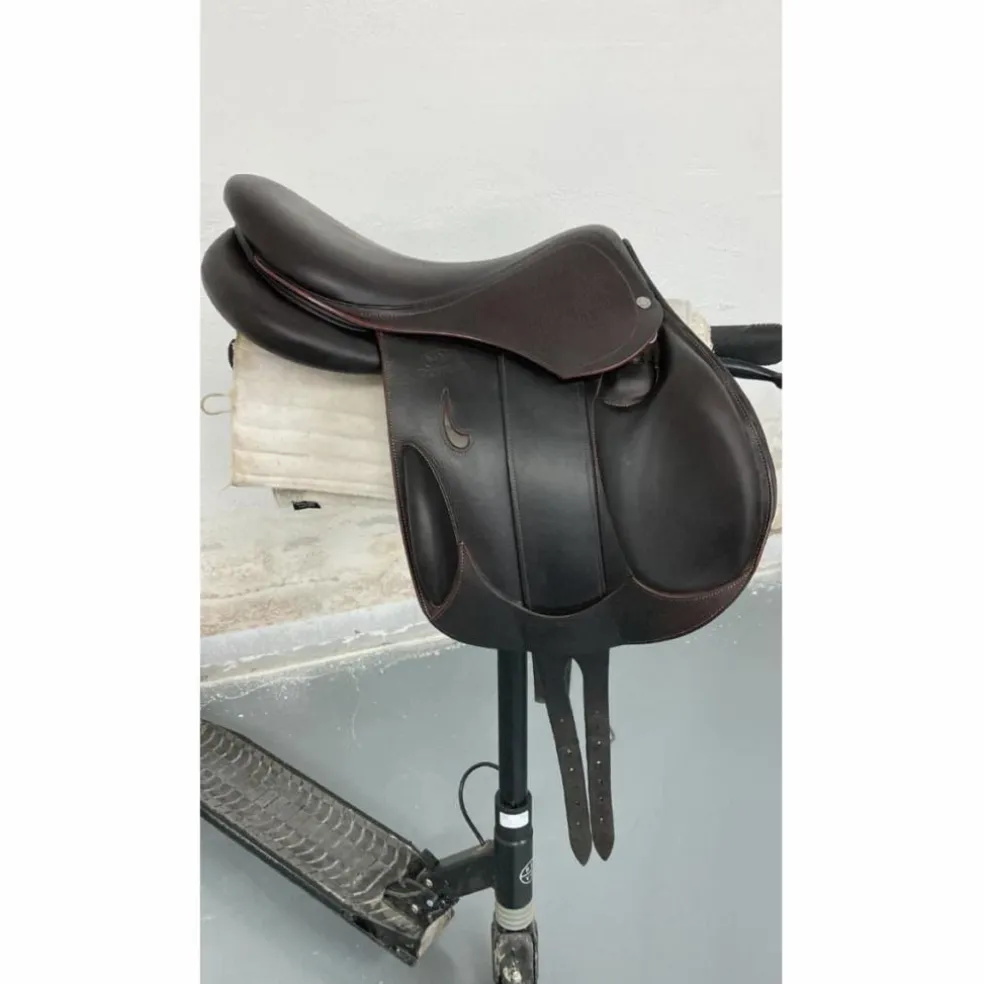 SELLE CHIBERTA K Devoucoux 16,5 pouces Marron