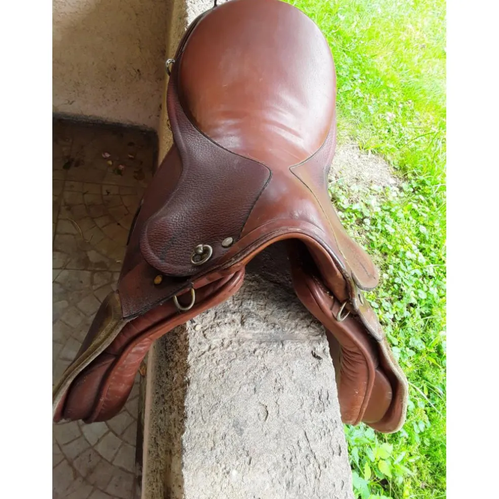 Selle cuir mixte/randonnée