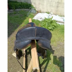 Selle de dressage cuir 2 couleurs