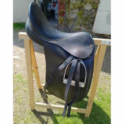 Selle de dressage cuir 2 couleurs