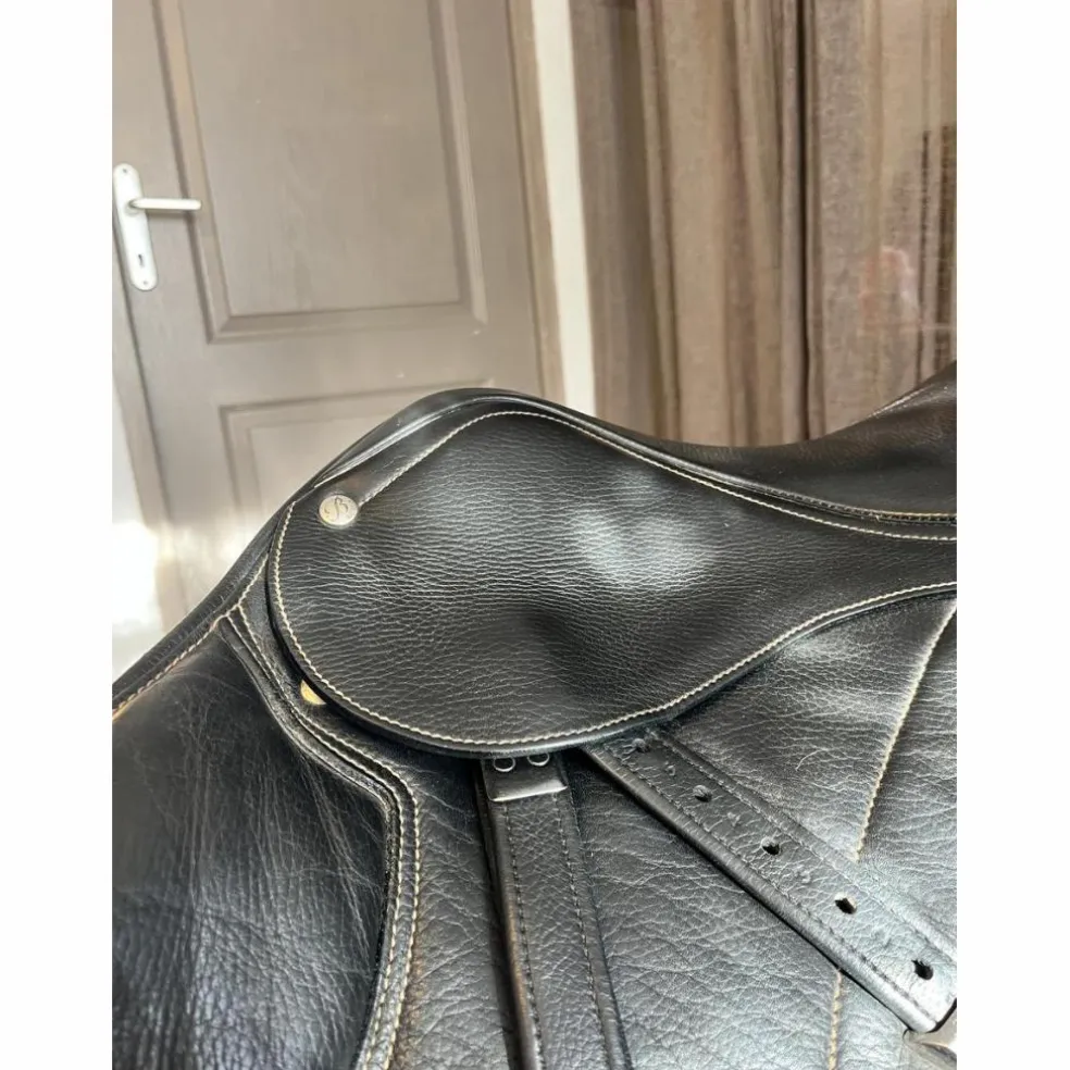Selle d’obstacles bates 17,5 noire