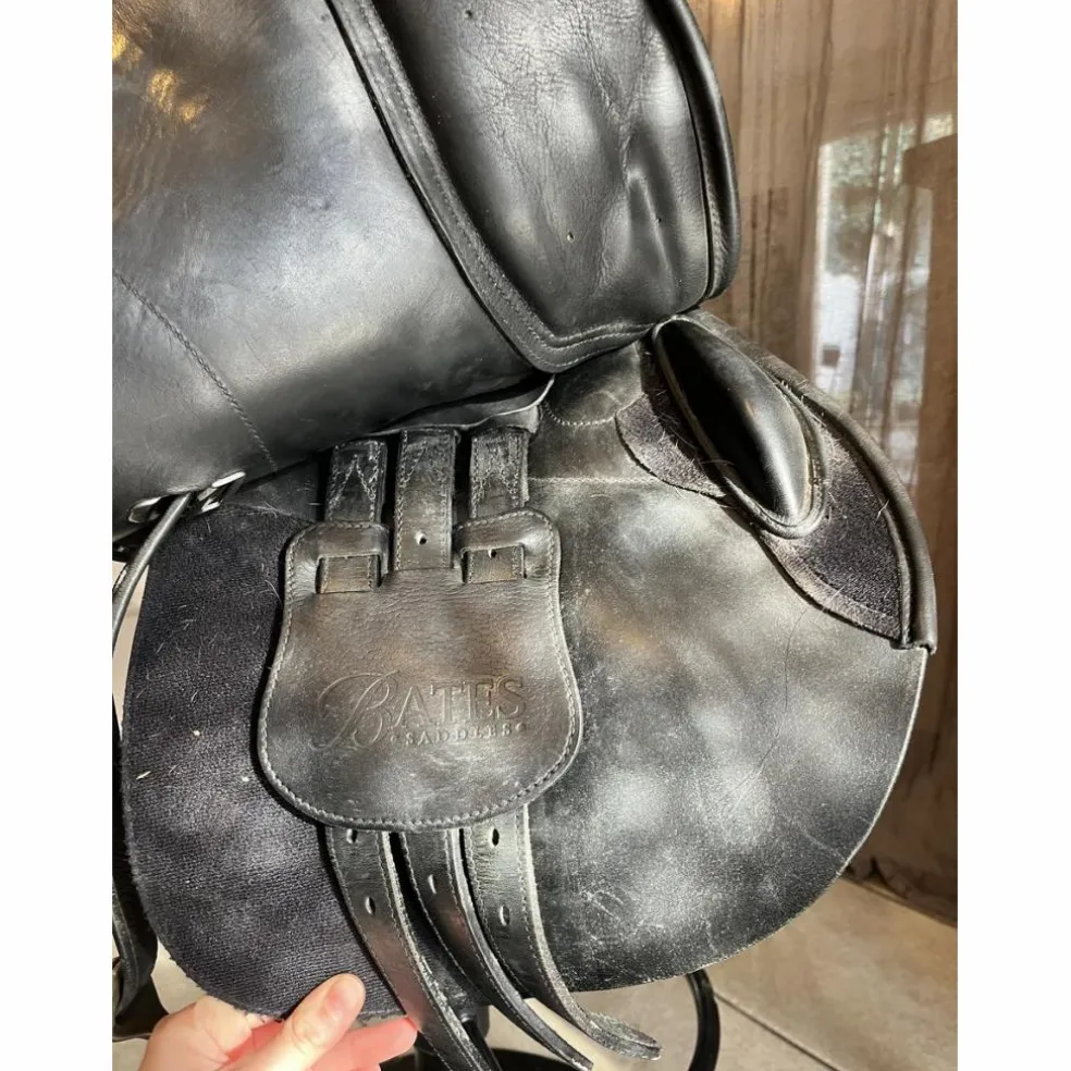 Selle d’obstacles bates 17,5 noire