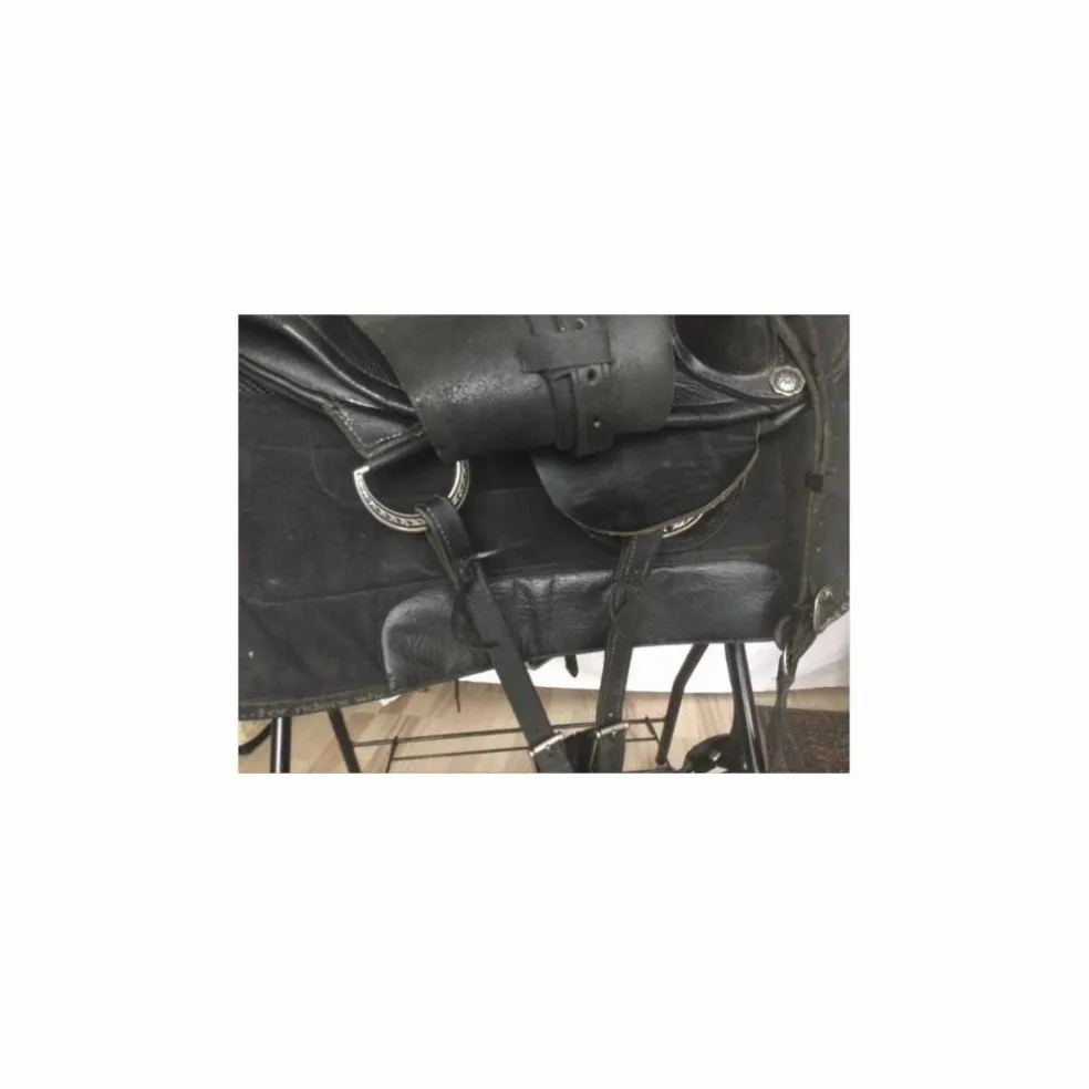 Selle EZ fit en cuir sans arcon + accessoires