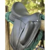 Selle Forestier Aachen 17” 2A – Noir toute veau (2022) + sangle + étrivières
