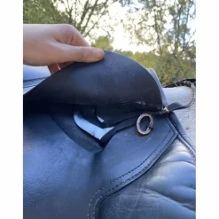 selle fouganza 17,5 cuir noir