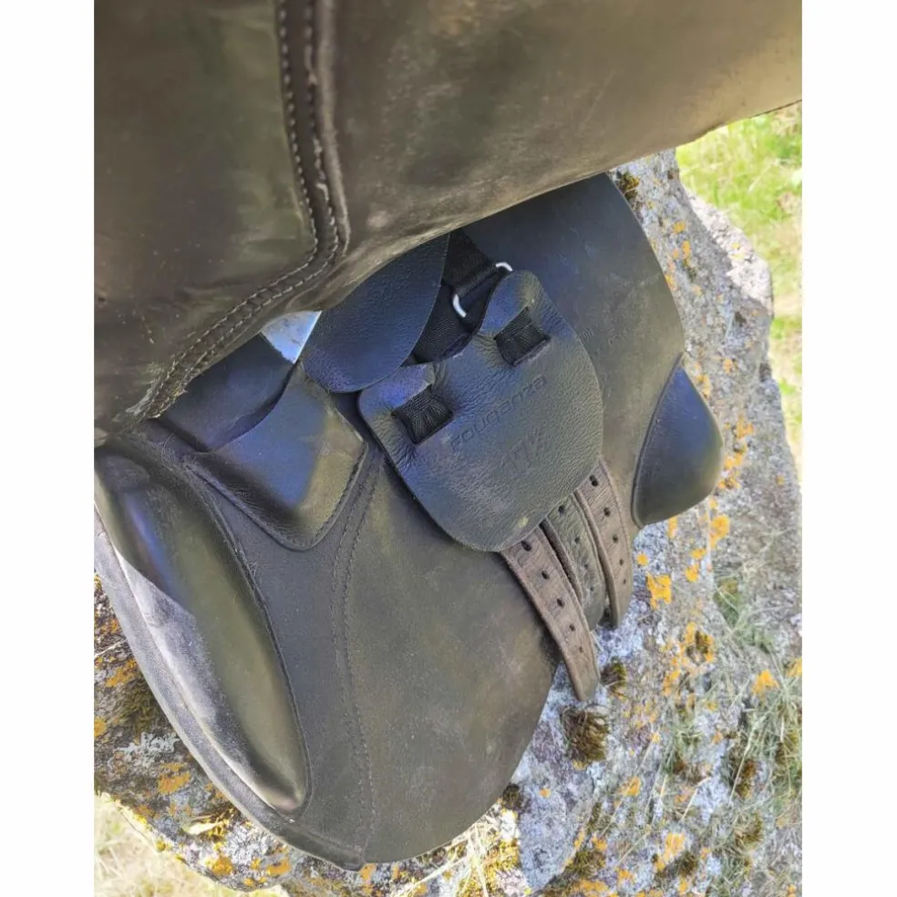 selle fouganza noire 17 pouce 1/2