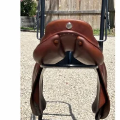 SELLE HERMES CAVALE taille 17 irish/taupe MIXTE 2019 PARFAIT ETAT + BOITE HERMES