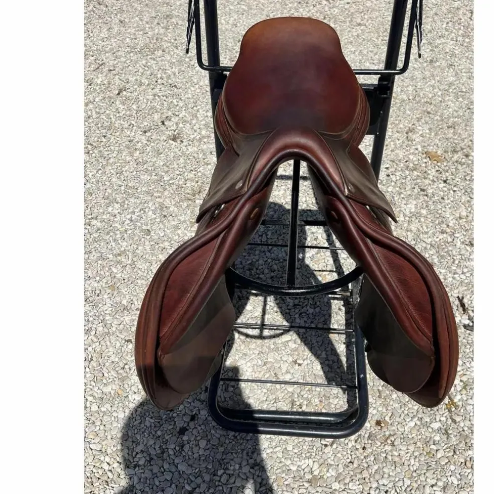 SELLE HERMES CAVALE taille 17 irish/taupe MIXTE 2019 PARFAIT ETAT + BOITE HERMES