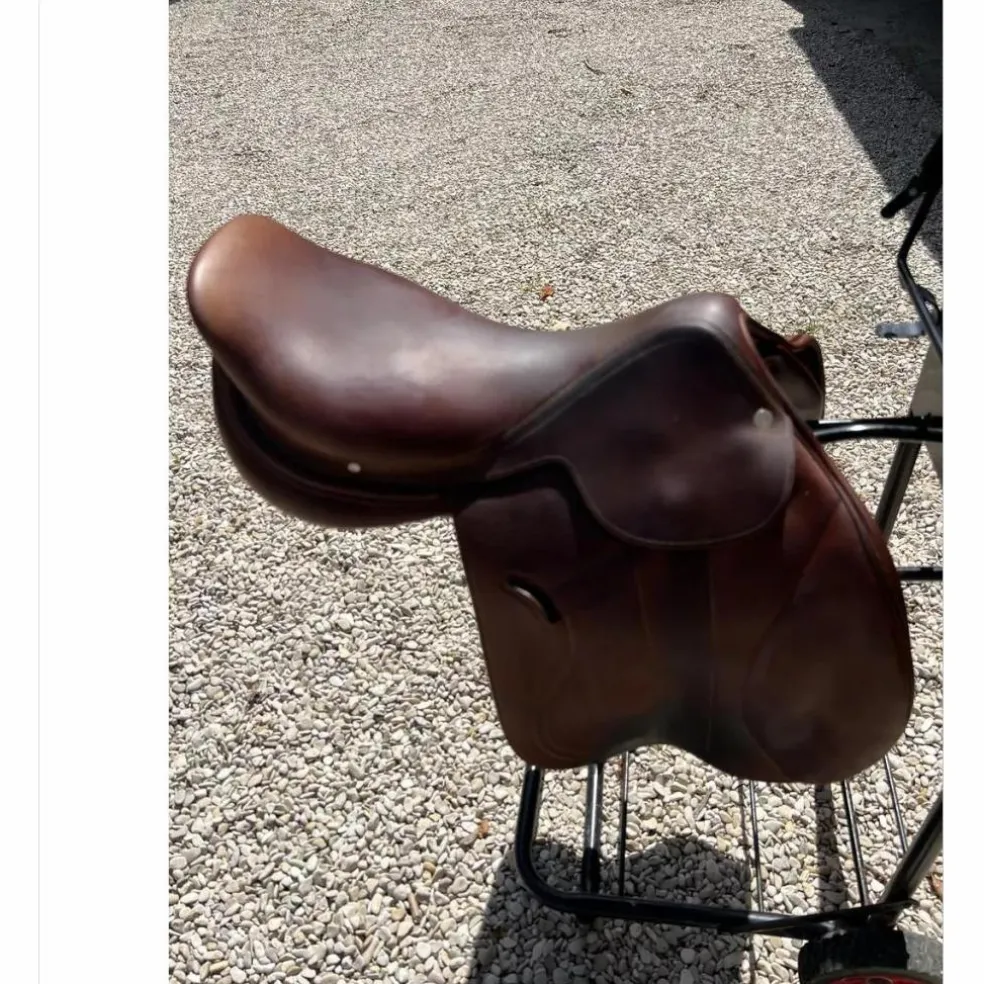 SELLE HERMES CAVALE taille 17 irish/taupe MIXTE 2019 PARFAIT ETAT + BOITE HERMES