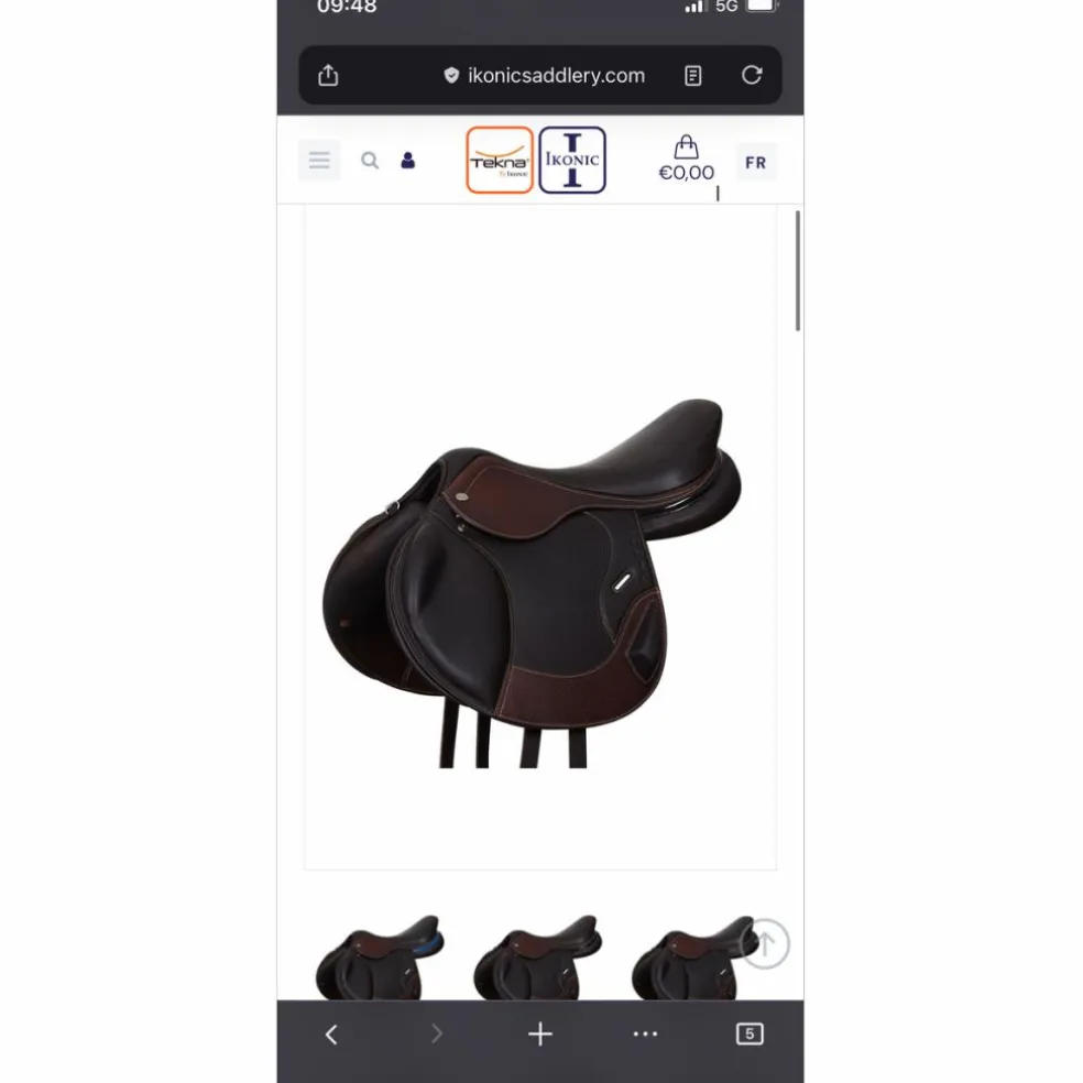selle ikonic sanglage bas marron