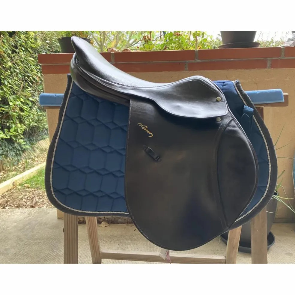 Selle mixte Pessoa taille 17,5, noire