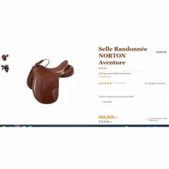 Selle Norton Aventure Noisette 18"