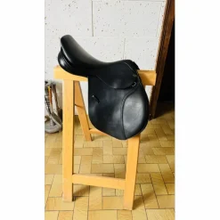 Selle Éric Thomas 17.5 cuir noir