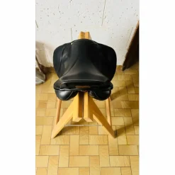 Selle Éric Thomas 17.5 cuir noir