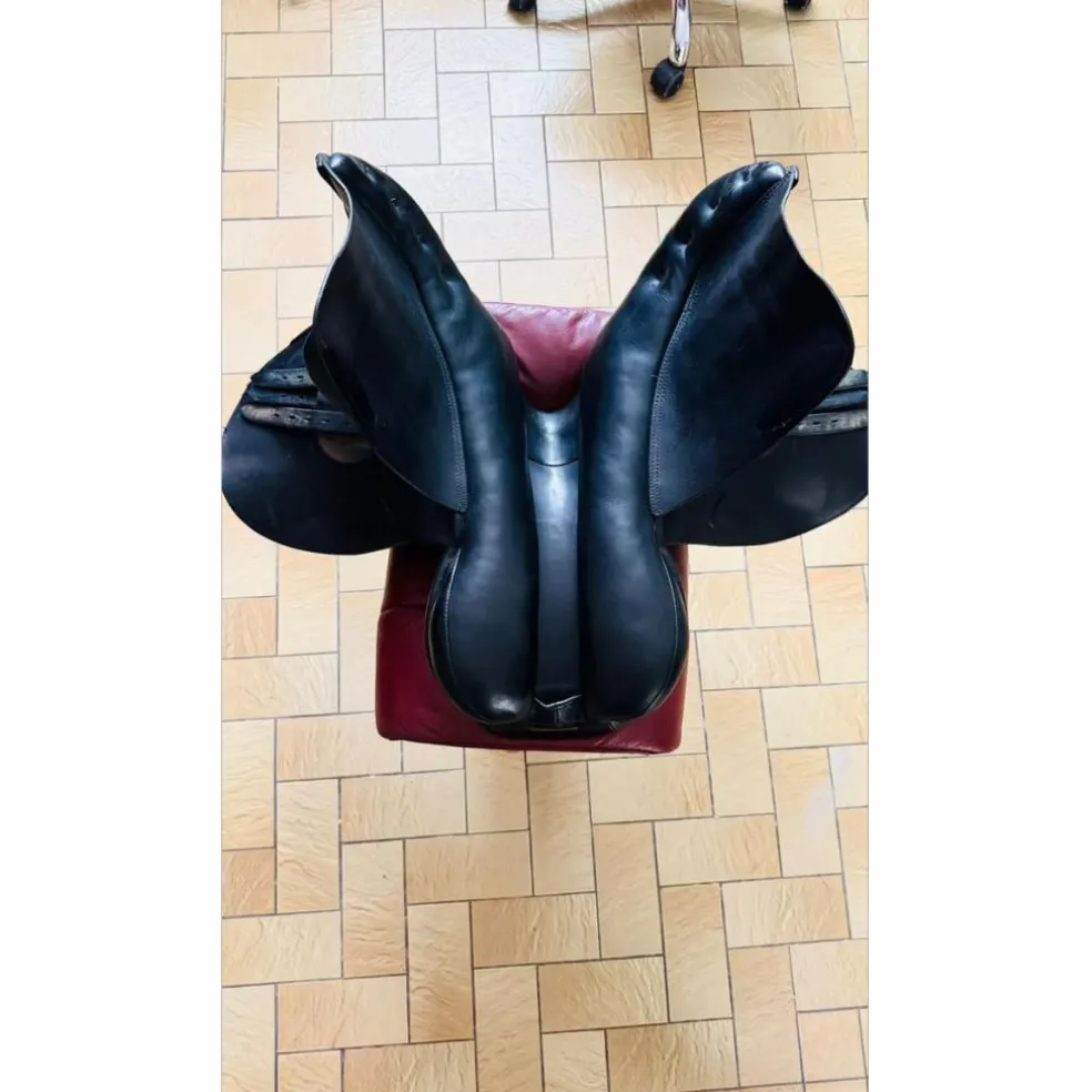 Selle Éric Thomas 17.5 cuir noir