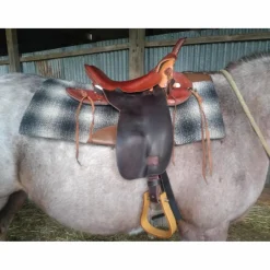 Selle western de randonnée et sacoches