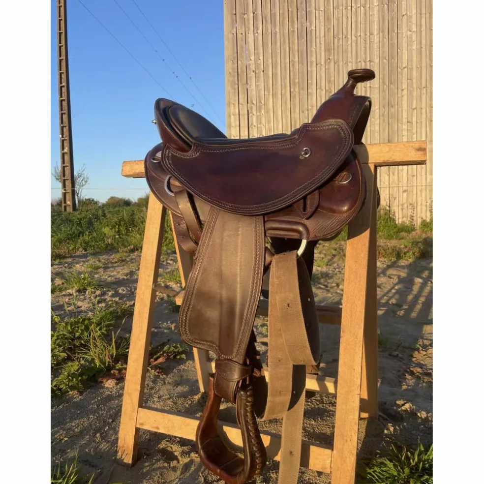 Selle Western Startrekk Deuber Shorty Taille 3 – rare, dos court, treeless