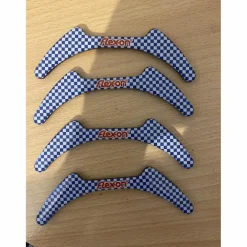 stickers bleu et rouge flex on