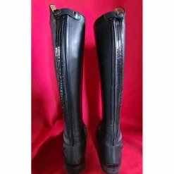 Superbes bottes équitation en cuir noir HPB, neuves, 39