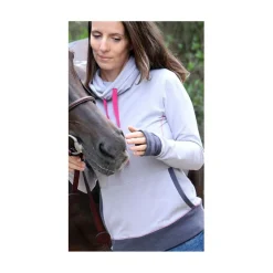 Sweat à col montant en coton bio, modèle Iowa de Cavaletic - Déstockage