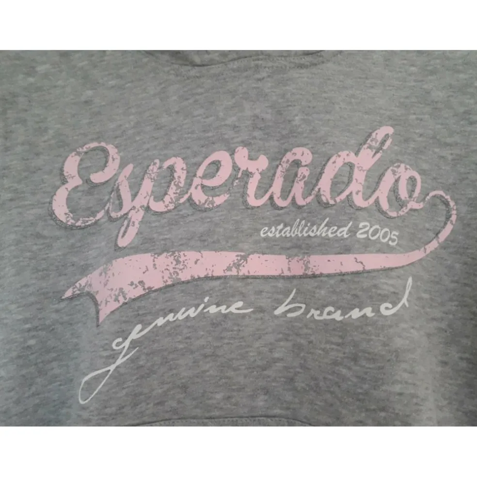 Sweat gris et rose Esperado