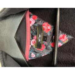 Sweat hv polo fleuri noir excellent état