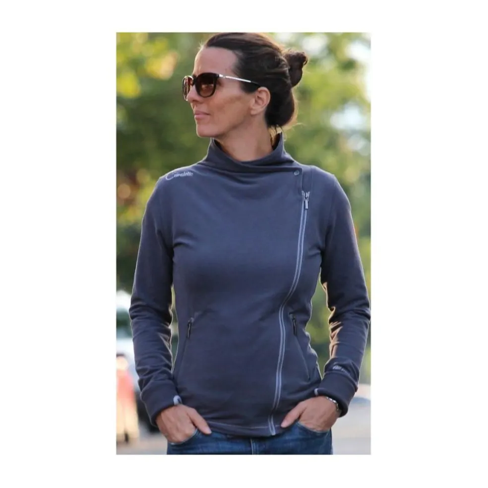 Sweat style perfecto en coton bio, modèle Vraistar de Cavaletic - Déstockage