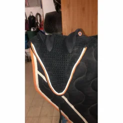 Tapis + bonnet long paddoc sport noir et orange