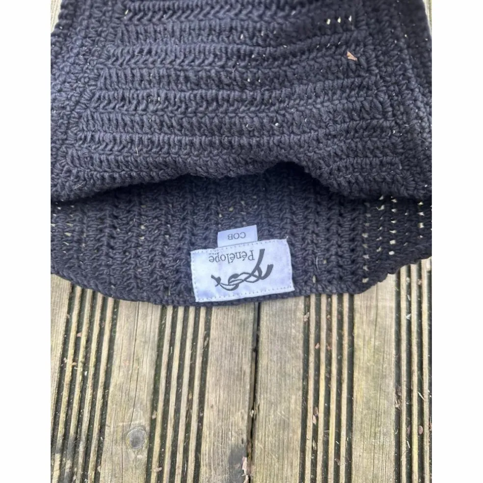 Tapis + bonnet Penelope noir