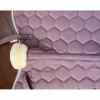 Tapis + bonnet rose clair taille poney