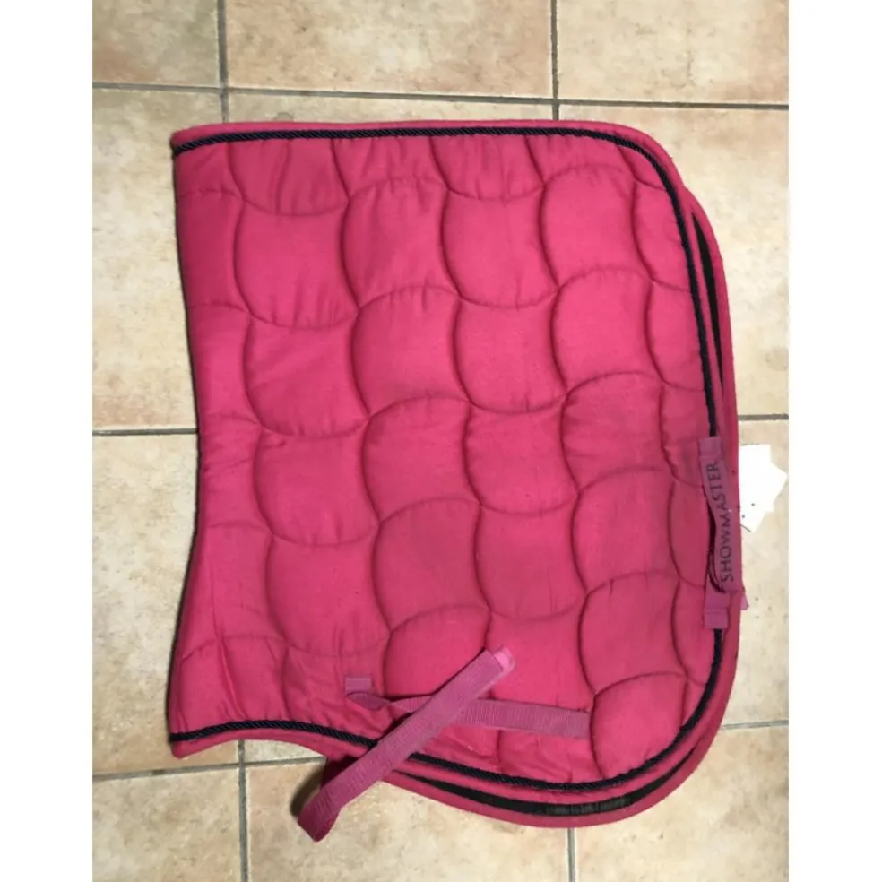 Tapis + bonnet rose fuchsia taille cheval