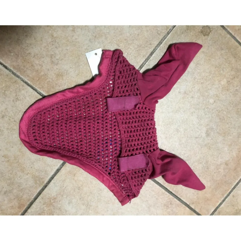 Tapis + bonnet rose fuchsia taille cheval