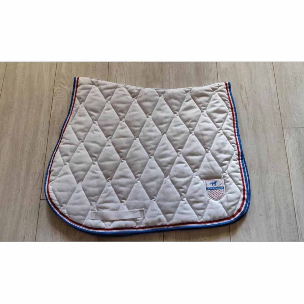 tapis blanc de dressage Cob/PS