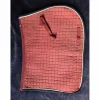 Tapis Bordeaux liseret bleu marine
