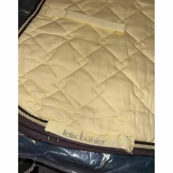 Tapis cheval jaune et marron Felix Bühler