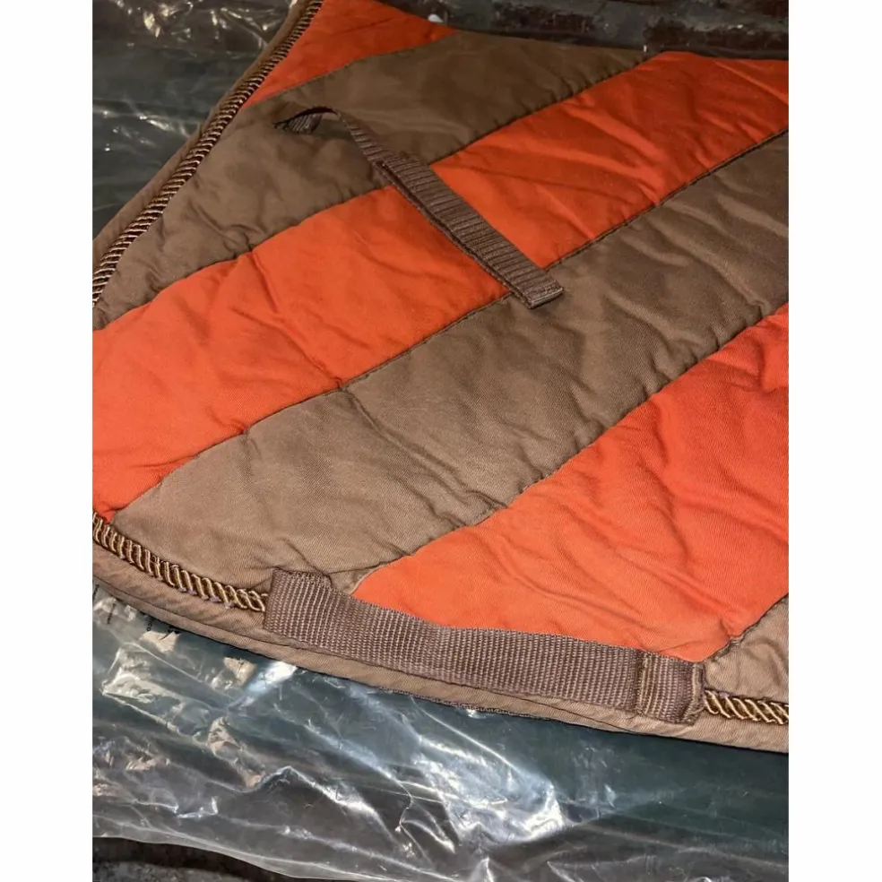 Tapis cheval orange et marron Equithème