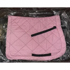 Tapis cheval rose brodé