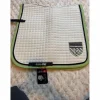 Tapis de dressage EURO-STAR blanc avec liserés