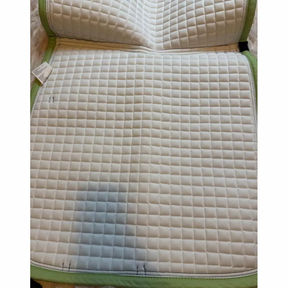 Tapis de dressage EURO-STAR blanc avec liserés