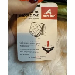 Tapis de dressage EURO-STAR blanc avec liserés