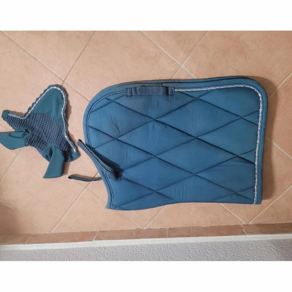 Tapis de selle et bonnet, taille cheval