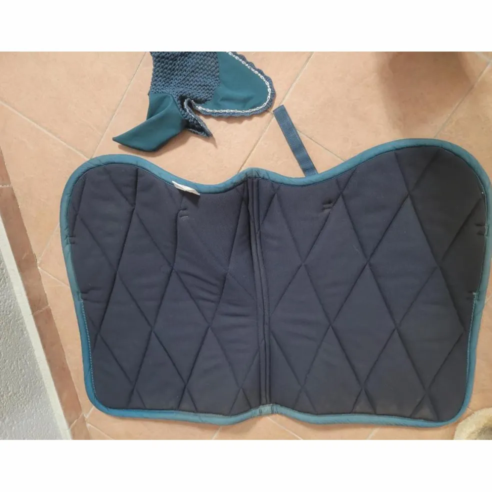 Tapis de selle et bonnet, taille cheval
